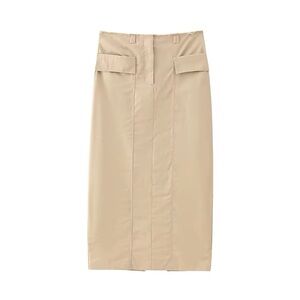 Zara Tan Midi Skirt
